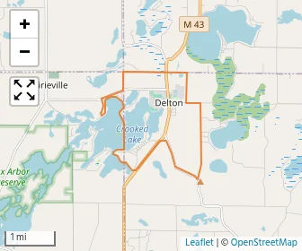 Area schools map