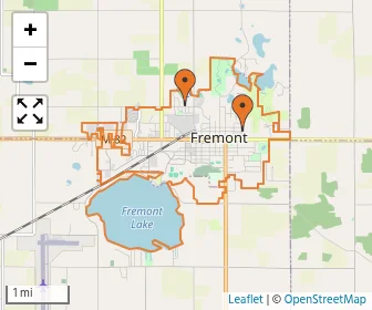 Area schools map