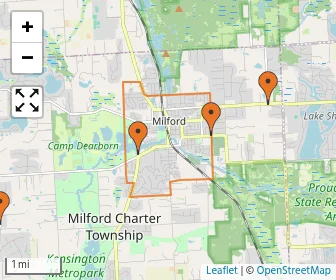 Area schools map