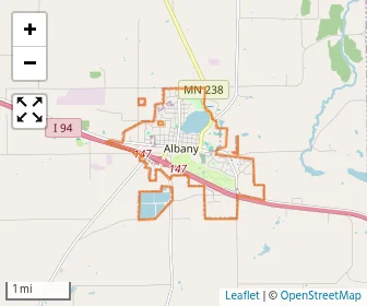 Area schools map
