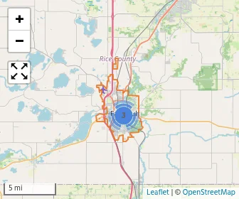 Area schools map