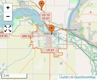 Area schools map