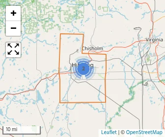 Area schools map
