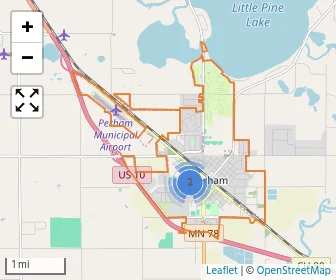 Area schools map