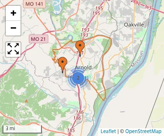 Area schools map
