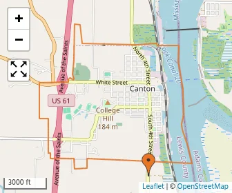 Area schools map