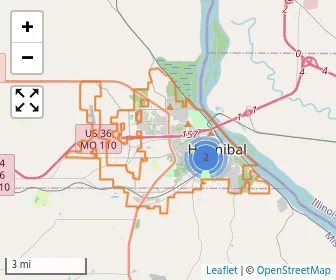 Area schools map