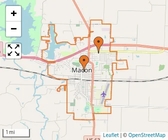 Area schools map
