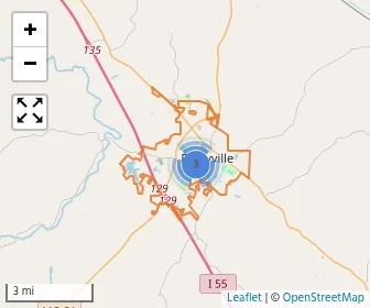 Area schools map