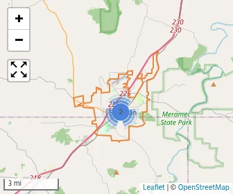 Area schools map