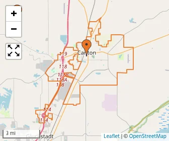 Area schools map