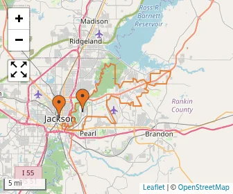 Area schools map