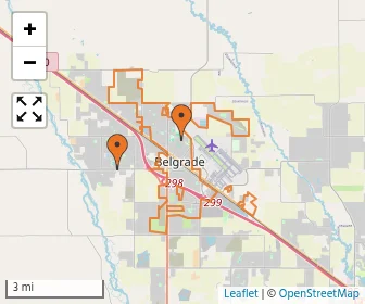 Area schools map
