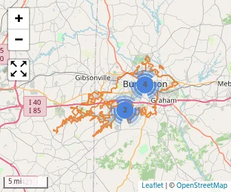 Area schools map