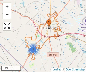 Area schools map