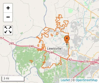 Area schools map