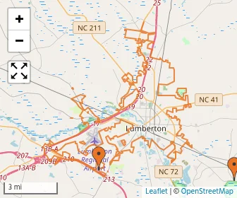 Area schools map