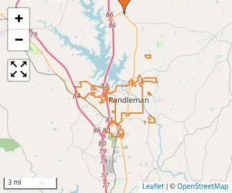 Area schools map