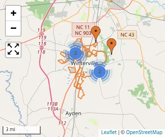Area schools map