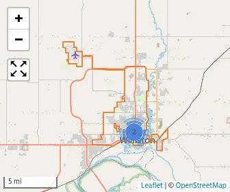 Area schools map