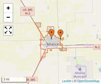 Area schools map