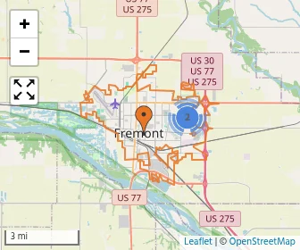 Area schools map