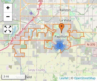 Area schools map