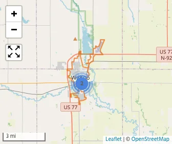 Area schools map