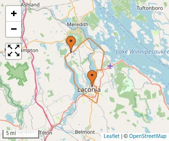 Area schools map