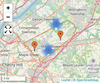Area schools map