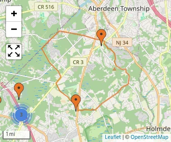 Area schools map
