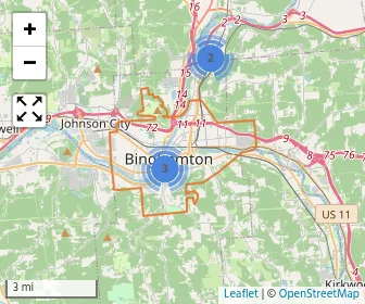 Area schools map