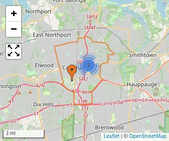 Area schools map