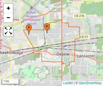 Area schools map