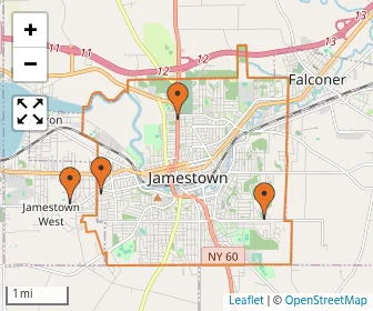 Area schools map