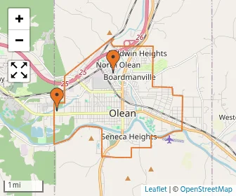 Area schools map