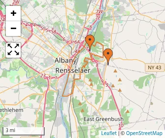 Area schools map