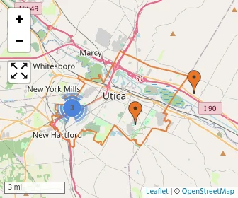 Area schools map