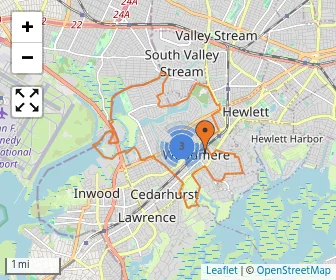Area schools map