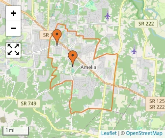 Area schools map