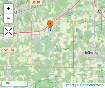 Area schools map