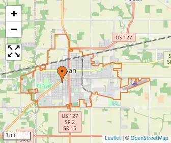 Area schools map