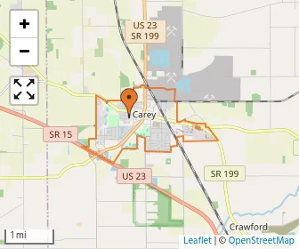 Area schools map