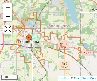 Area schools map