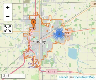 Area schools map