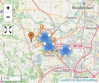 Area schools map