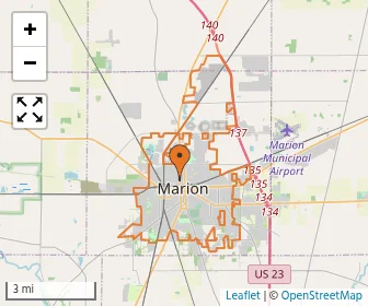 Area schools map