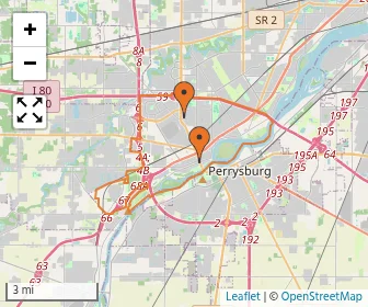Area schools map