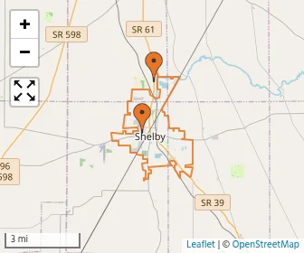 Area schools map
