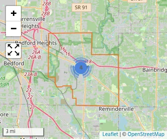 Area schools map